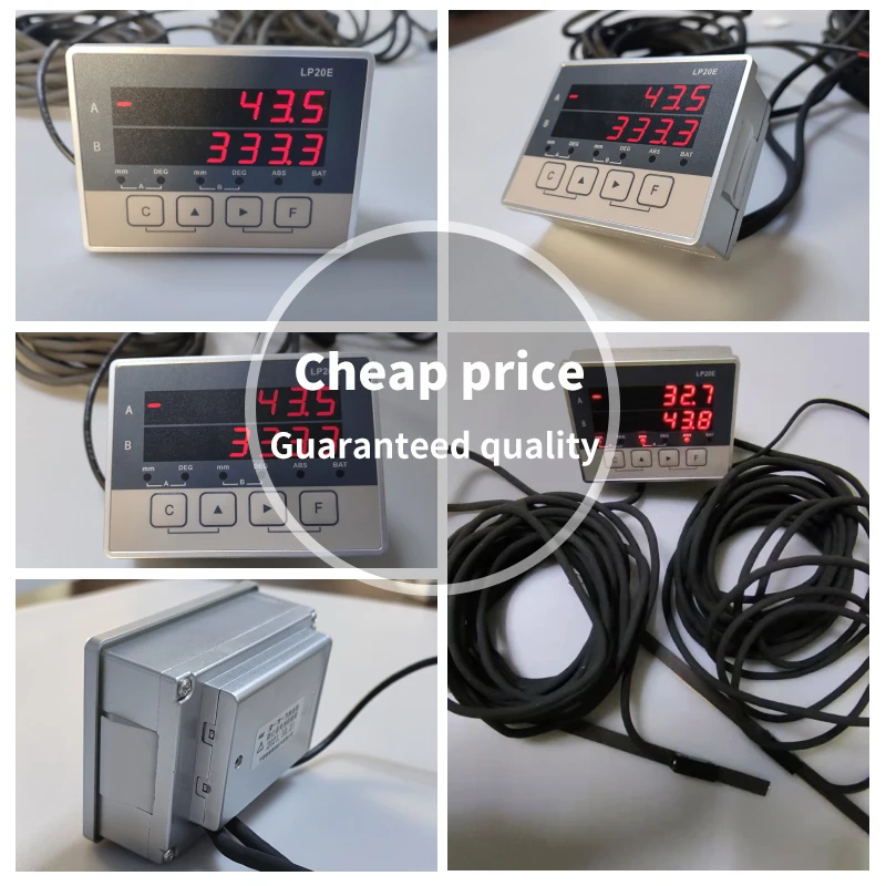 LP20E Magnet Digital Display DRO - 2 Axis Magnetic Sensor Tape Transducer with Encoder for Woodworking Displacement Readout