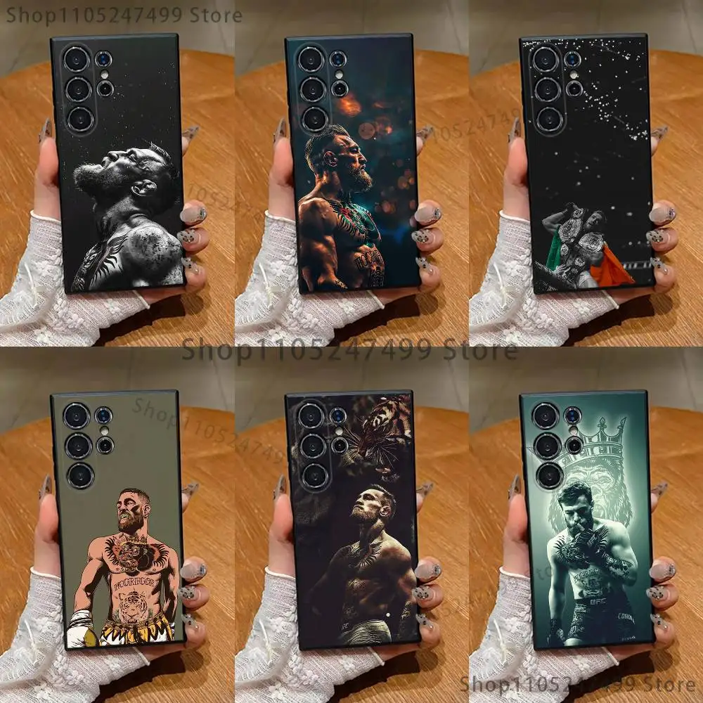 

C-Conor M-McGregor Phone Case For Samsung S25,S24,S21,S22,S23,S30,Ultra,S20,Plus,Fe,Lite,Note,10,9,5G Black Cover