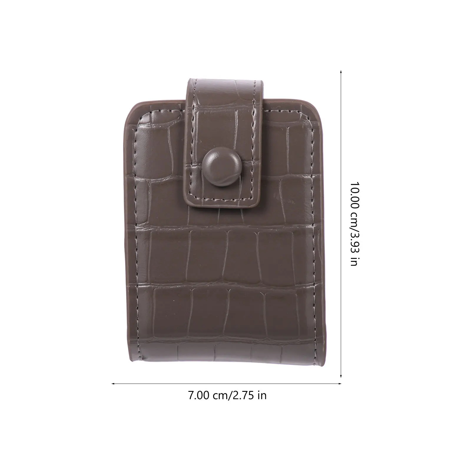 ที่ใส่ลิปสติกแบบกระเป๋าขนาดเล็กพร้อมกระจกในตัว ดีไซน์ปุ่มปิดที่ใช้งานง่ายสำหรับชุดลำลองและชุดทางการ