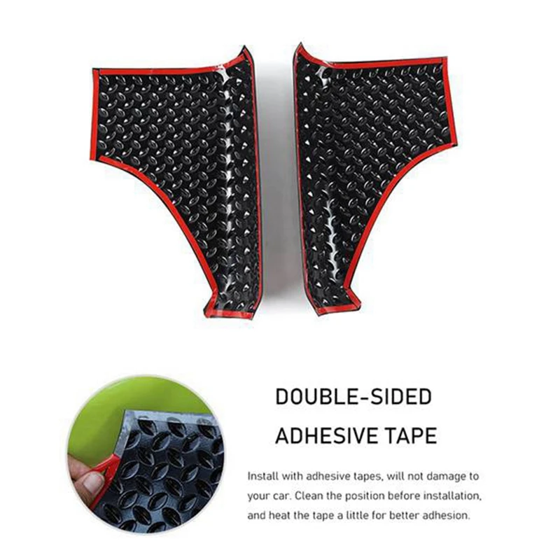 

NEW-4Pcs Fender Wrap Angle Cover Front Rear Fender Tailgate Angle Wrap Cover Trim Corner Sticker For Suzuki Jimny 2019 2020