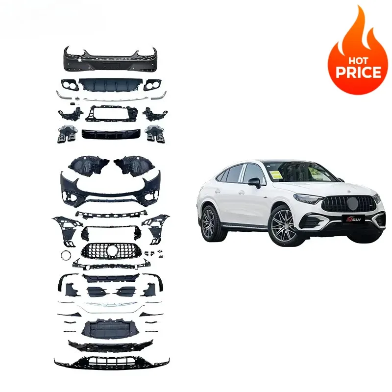 

Bumper Kit for GLC Coupe X254 2024 - Upgrade to GLC43 Style! Front Bumper, Grille, Rear Bumper & Fender Grill