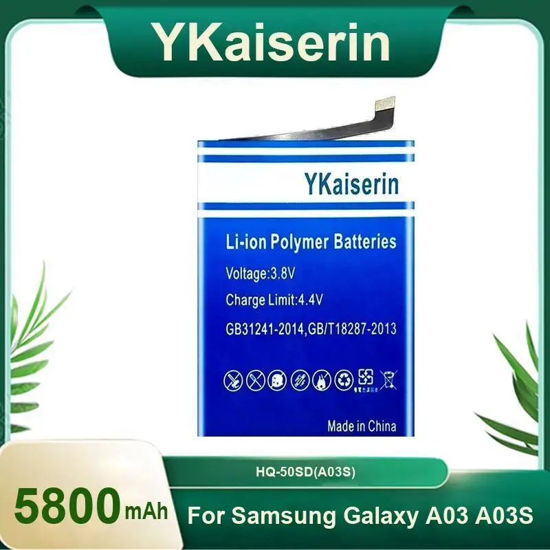 

Удлиненная производительность для Samsung Galaxy A03 A03S 5800 мАч аккумулятор мобильного телефона HQ-50SD