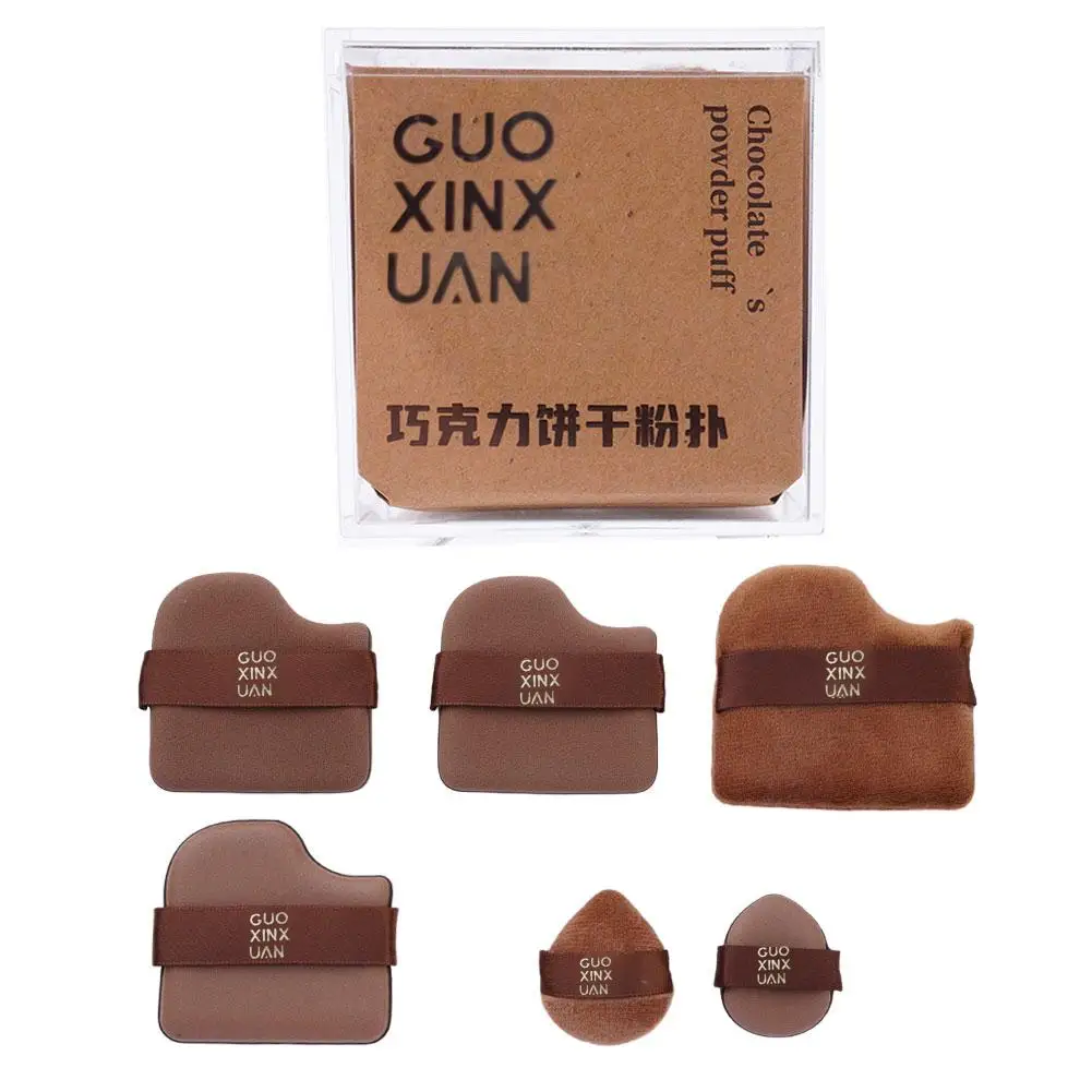 Cute Chocolate Biscuit Makeup Blender Puff Air Cushion Foundation Sponge Loose Powder Puffs Cosmetic Applicator Tool image 5