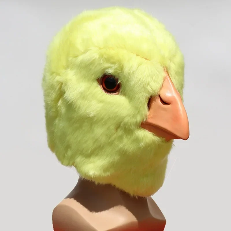 

CosplayHalloween New Stuffed Chicken Mask Latex Animal Headgear Masquerade Party Costume Props Cosplay Costume New Mask