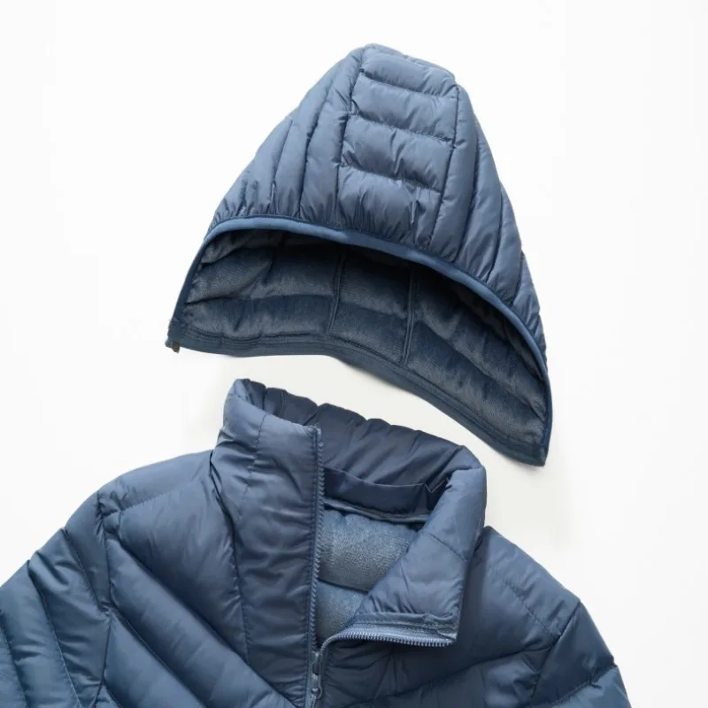 LEOSOXS Lightweight Solid Cotton Padded Coat Men Women Warm Thicken Hooded Jacket Outdoor Casual Winter