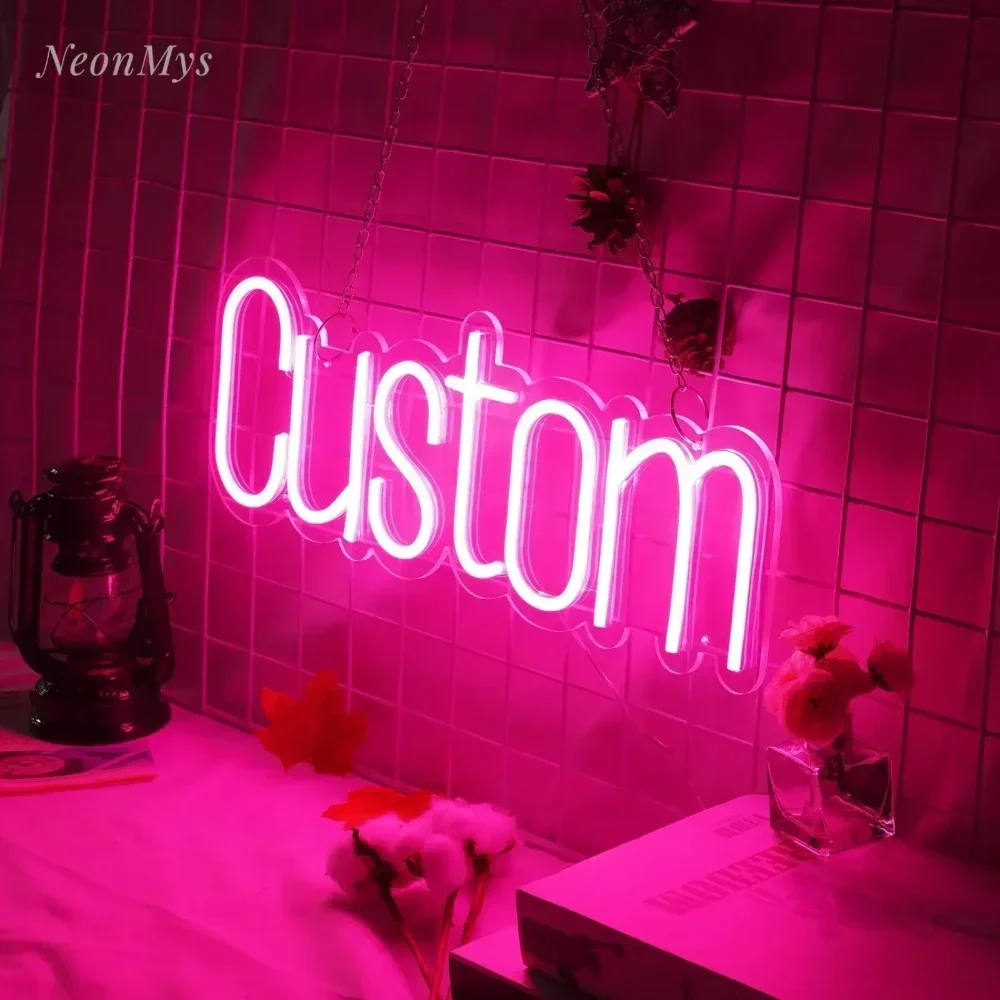 Insegne al neon personalizzate Nome dei bambini Decorazione della parete della camera da letto Regalo per adolescenti Insegna al neon a led Nome dei bambini Insegna con luce al neon personalizzata