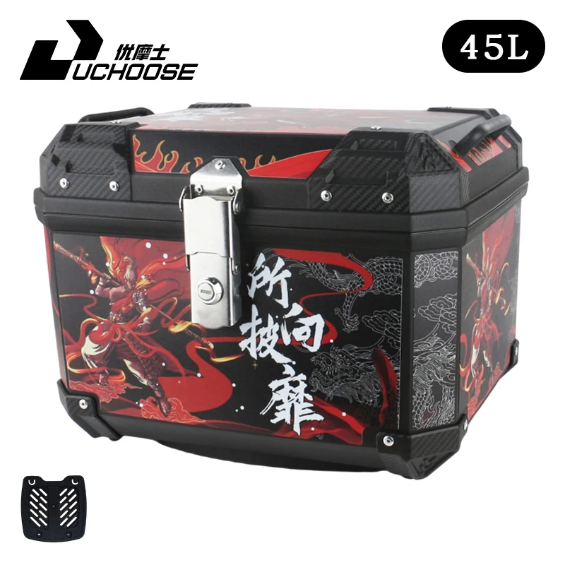 

45L Tail Box Motorcycle Universal Trunk For R1200GS R1250GS F800GS F850GS G310gs Top Rear Luggage Tool Tail Box Large Capacity