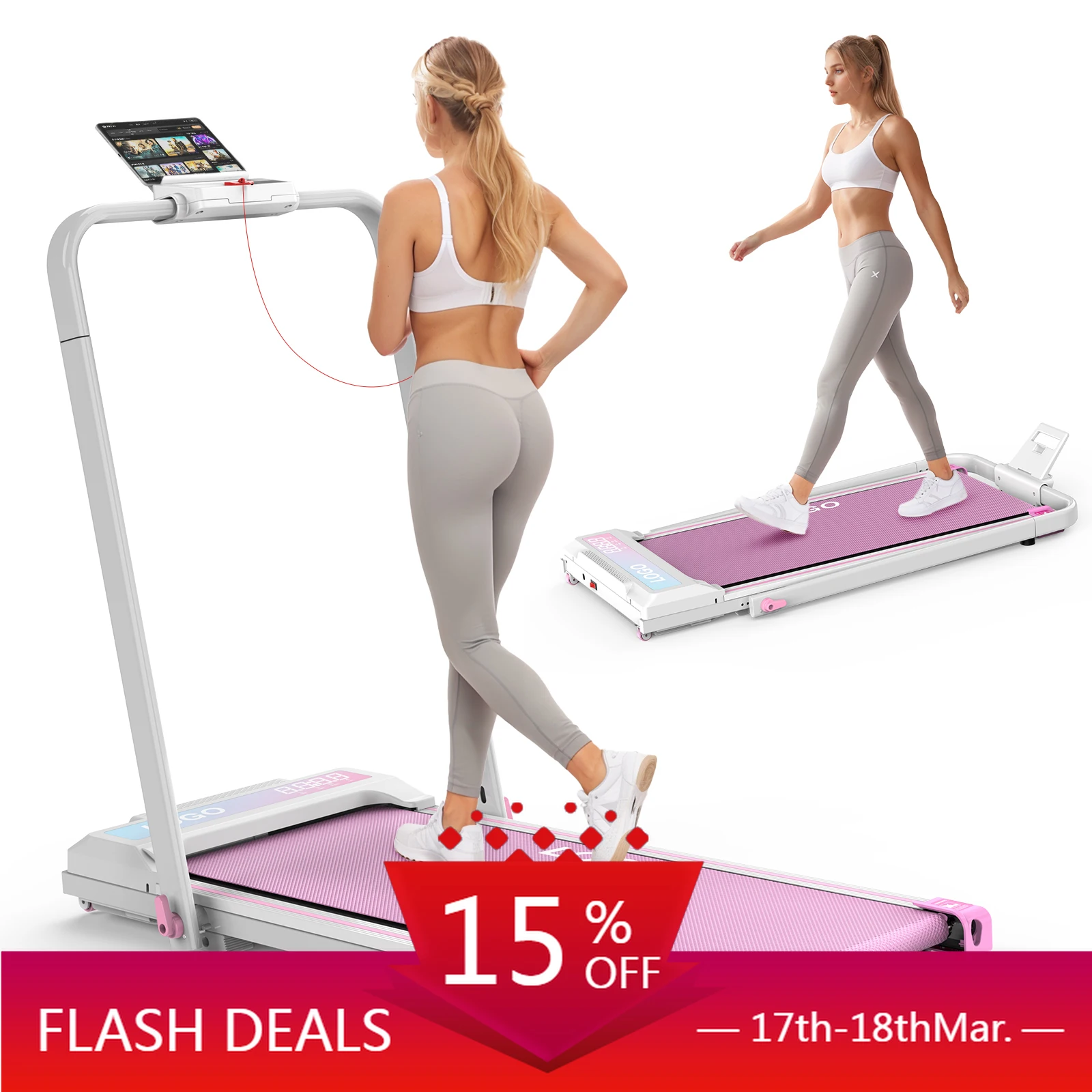 

STLF Treadmill Machine 2 in 1 Design Electric Treadmills Factory Wholesale Small Folding Under Desk Walking Pad Treadmill for Ho
