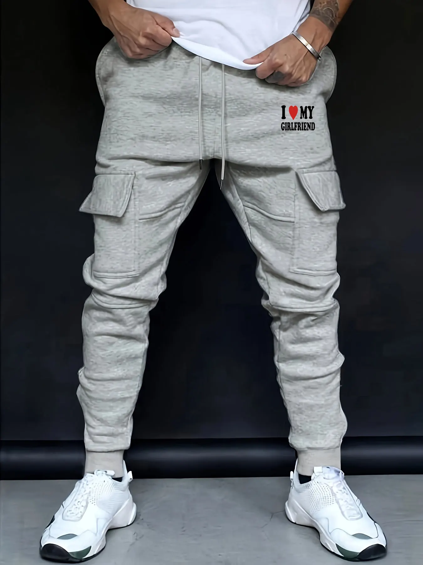 

Men's work pants, men's spring and summer quick drying sports and leisure multi pocket fashionable men's cropped pants
