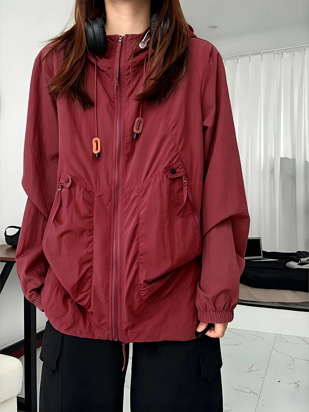 Unisex Lightweight Breathable Quick-Drying UPF50 Sun Protection Jacket Outdoor Cycling Coat Men's Women's Summer Fashion