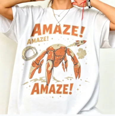 2026 Amaze Rocket Rocky T Shirt Vintage Project Hail Mary T-Shirt Cotton T-shirt Retro Sci Fi Alien Book Lover Graphic Tee