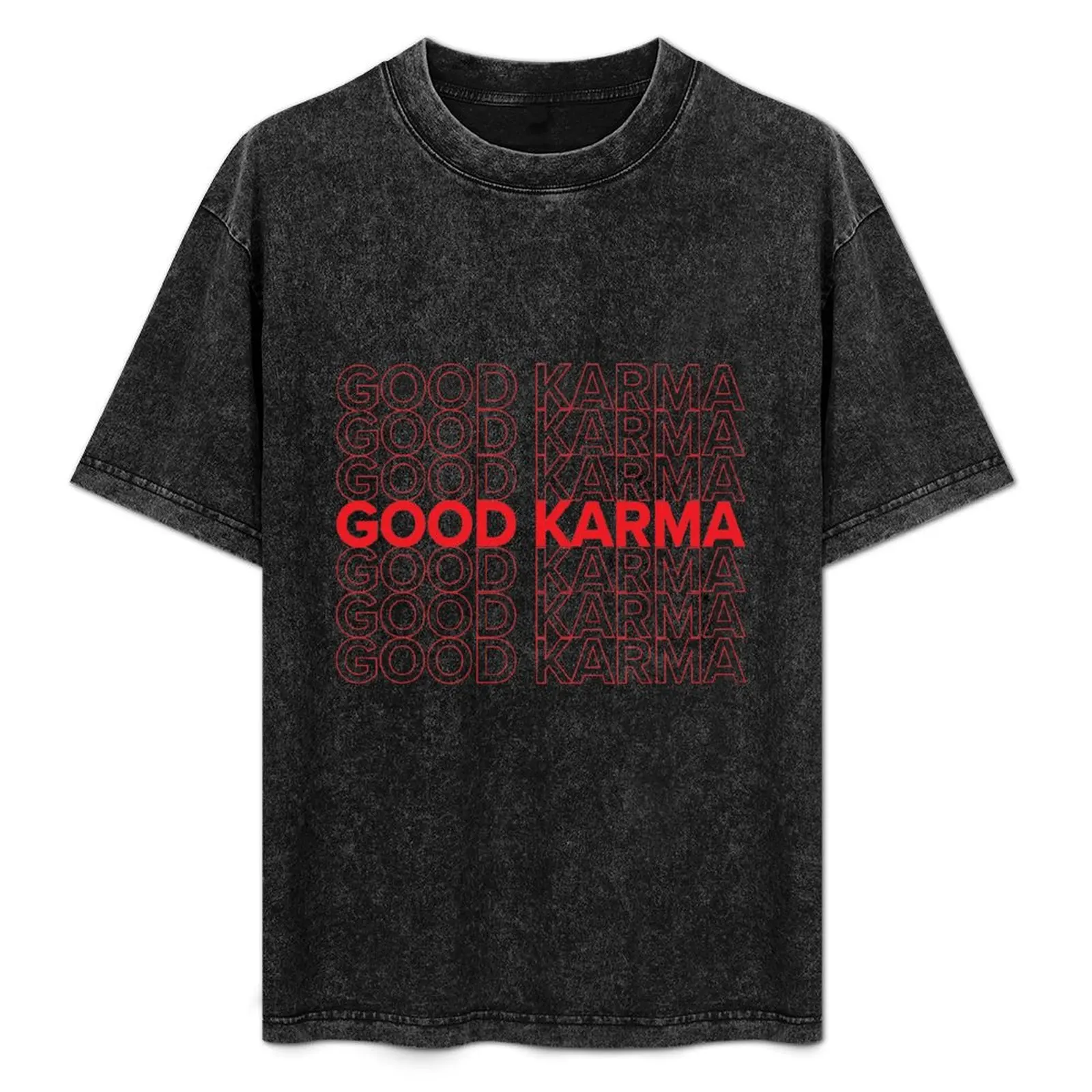 

GOOD KARMA T-Shirt Short sleeve tee cotton graphic tees anime clothes boys animal print mens graphic t-shirts hip hop