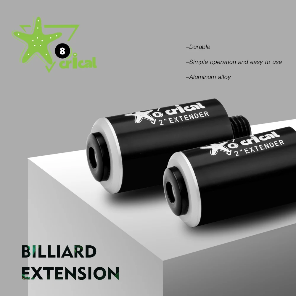 

CRICAL Cue Extension Billiard Pool Carom Cue Extension Mezz/KONLLEN/JLOWERS/PERI Extended Aluminum Alloy Billiard Accessories