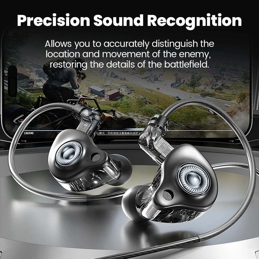 Auriculares intrauditivos con cable de 3,5 MM/Tipo C, auriculares con Control en línea, auriculares con reducción de ruido para llamadas HD para iphone 15 16 Samsung