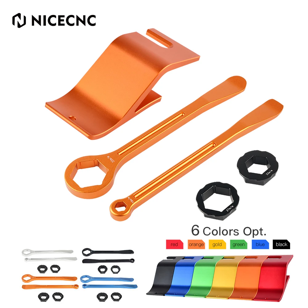 Universal Tire Tool Lever Spoon Axle Wrench Tire Change Remove For KTM EXC 300 EXC-F 350 SX 125 SXF 450 XC XCF XCW XCW-F TPi 6D