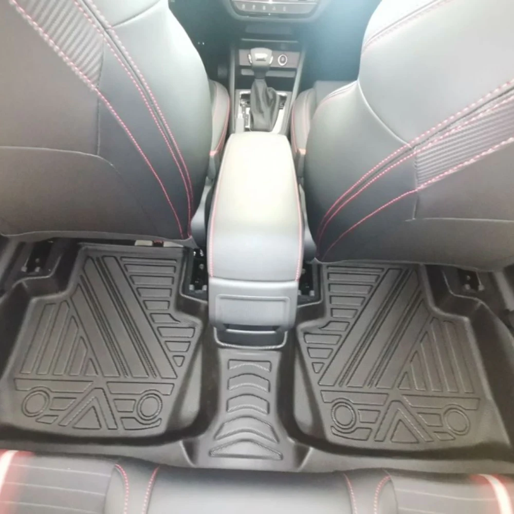 Car Floor Mats Waterproof Non-Slip For Skoda Kamiq GT 2020 2021 TPE All-Weather Protection Accessories Car Foot Pads For Kamiq image 4