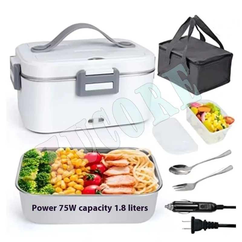 المنزل سيارة صندوق غداء كهربي الفولاذ المقاوم للصدأ الغذاء التدفئة بينتو 12 فولت 24 فولت 220 فولت ساخنة دفئا الحاويات مجموعة علب الاغذية للأطفال