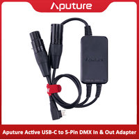 Aputure Active USB-C to 5-Pin DMX In & Out Adapter For Aputure MT Pro, INFINIBARs, and MC Pro lights.