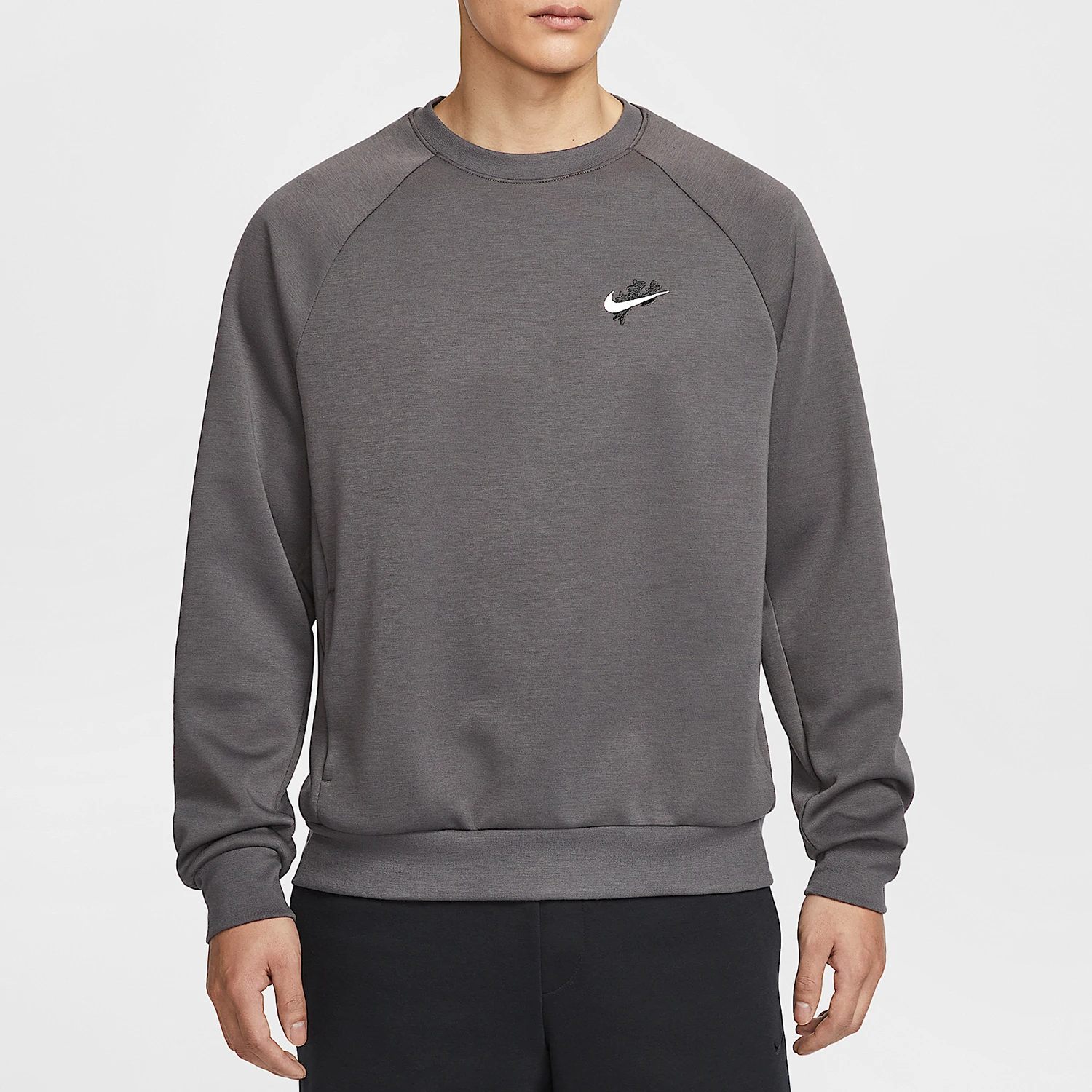 Nike Official Authentic Casual Men's Knit Round Neck Long Sleeve Sweatshirt HV8215-261