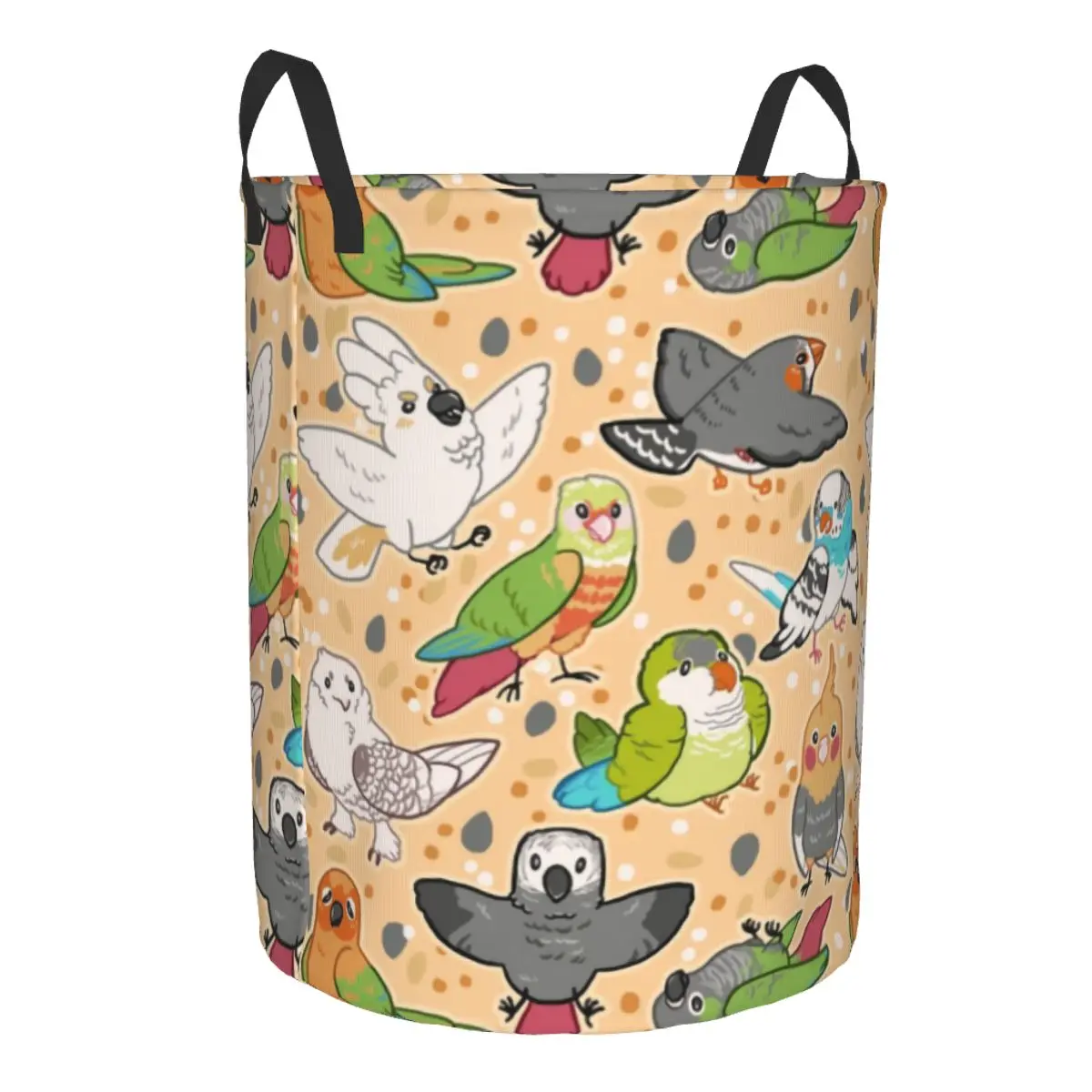 Pet Birds Laundry Basket Collapsible Cockatiel Budgie Parrot Baby Hamper for Nursery Toys Organizer Storage Bins