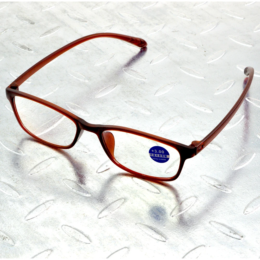 Ultra Light TR90 Brown Full-rim Multilayer Coating Lenses Exquisite Hinge Women Reading Glasses +0.75 +1 +1.25 +1.5 +1.75 To +4