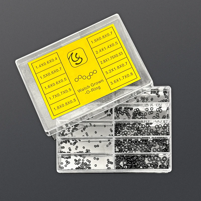 O Ring Mini Rubber Waterproof Gasket 500pcs Watch Crown Sealing Rings Professional Watch Maintenance Repair Kit Parts