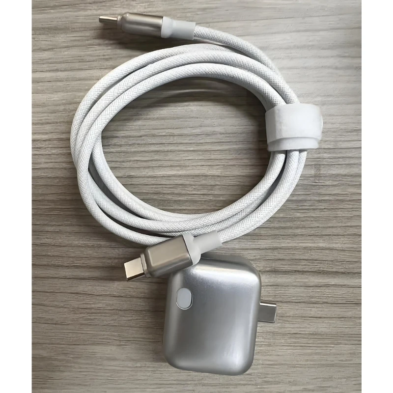 U55B Portable USB C Charging Separator Full Separation Adapter 240W Type C Data Cord 1.5m for Daily Electronics