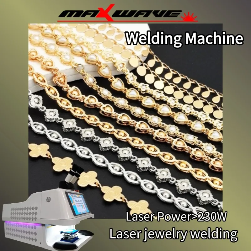 Maxwave 230W YAG Laser Welding Machine High-Power with Water Chiller and Foot Pedal Control for Precision Jewelry Repair
