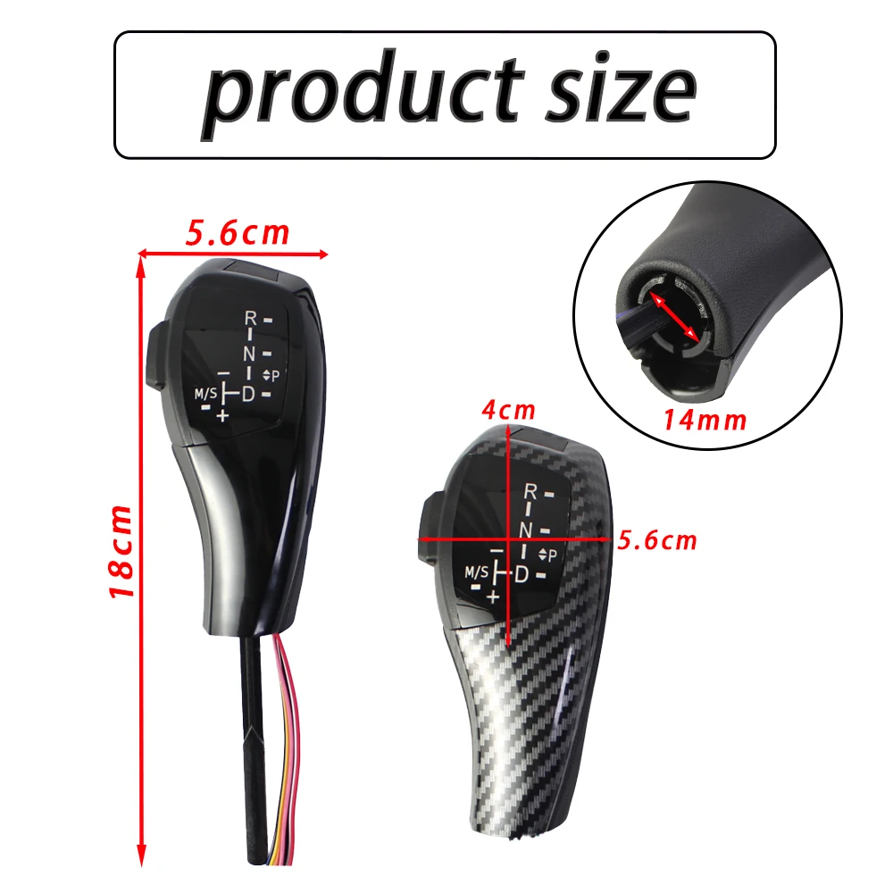 Automatic LED Gear Shift Knob Shifter Lever For BMW 1 3 5 6 Series E90 E60 E46 2D 4D E39 E53 E92 E87 E93 E83 X3 E89  Accessories - view 4