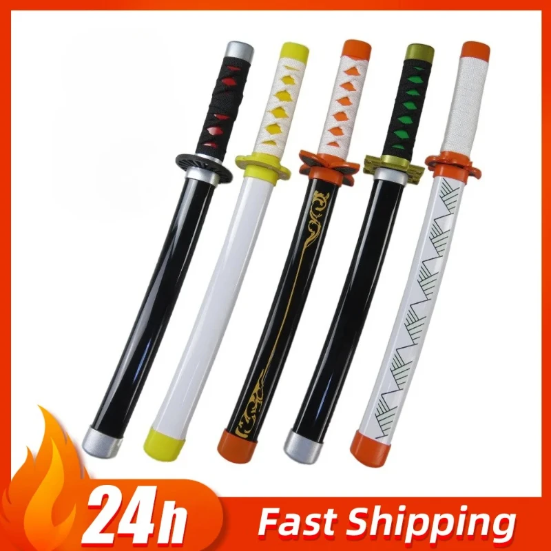 42cm Demon Slayer knife Katana weapons Models Samurai Sword Cosplay Props Kamado Tanjirou Anime Peripheral Collection Toys Gifts