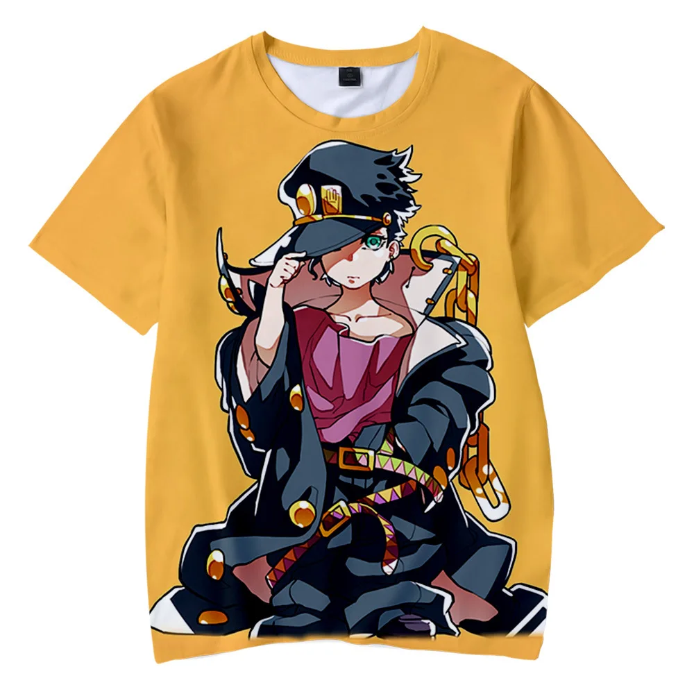 JOJO Bizarre Adventure t-shirt a maniche corte con stampa 3D per ragazzi e ragazze t-shirt Casual Streetwear Tshirt abbigliamento Unisex oversize