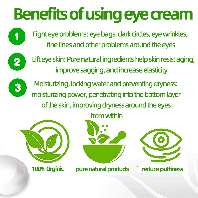 Eye Cream Bags Removal Dark Circles Puffiness Away Work Under Eyes