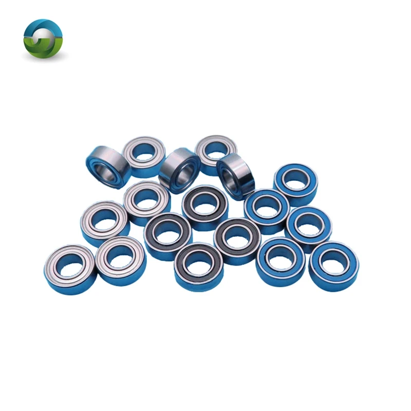 10P MR105RS Bearing ABEC-7  5X10X4 mm Miniature MR105-2RS Ball Bearings Blue Sealed MR105 2RS Quality