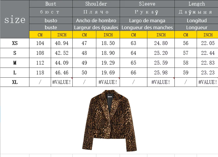 Mode Langarm Blazer Top Frauen 2 Stück Leopard Gedruckt Mini Rock Sets frauen Anzug Zwei Stück Set Frauen Outfit – Detail 1