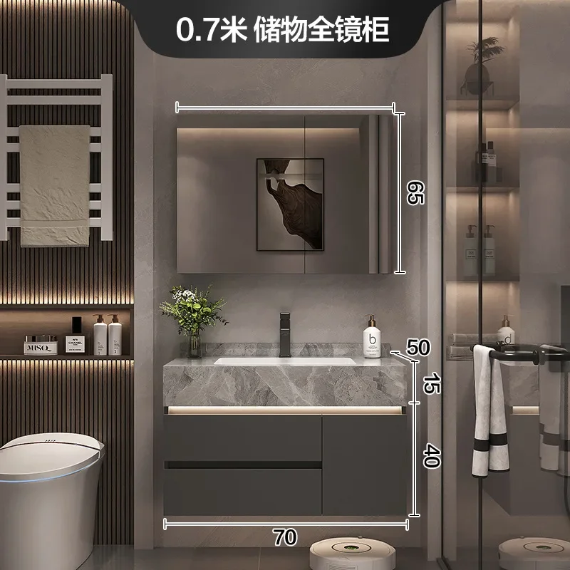 لائحة، بدون خياطة، حوض سيراميك، خزانة حمام، فاخرة خفيفة، مرحاض، غسيل #6