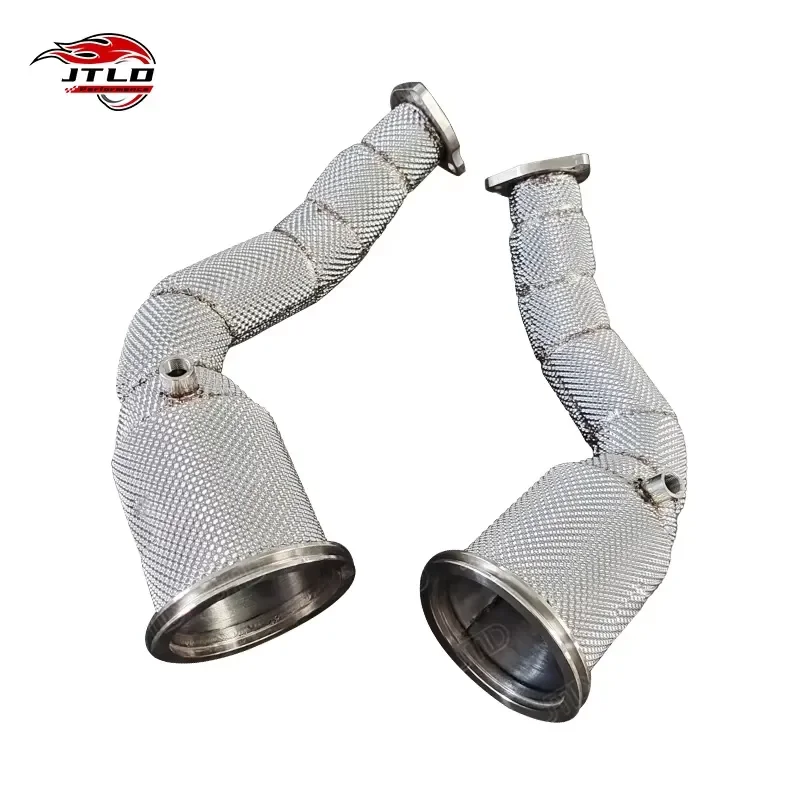 For 2019+ Audi RS6/RS7 C8 4.0T Performance Downpipe - High Flow Design with Heat Shield Layer