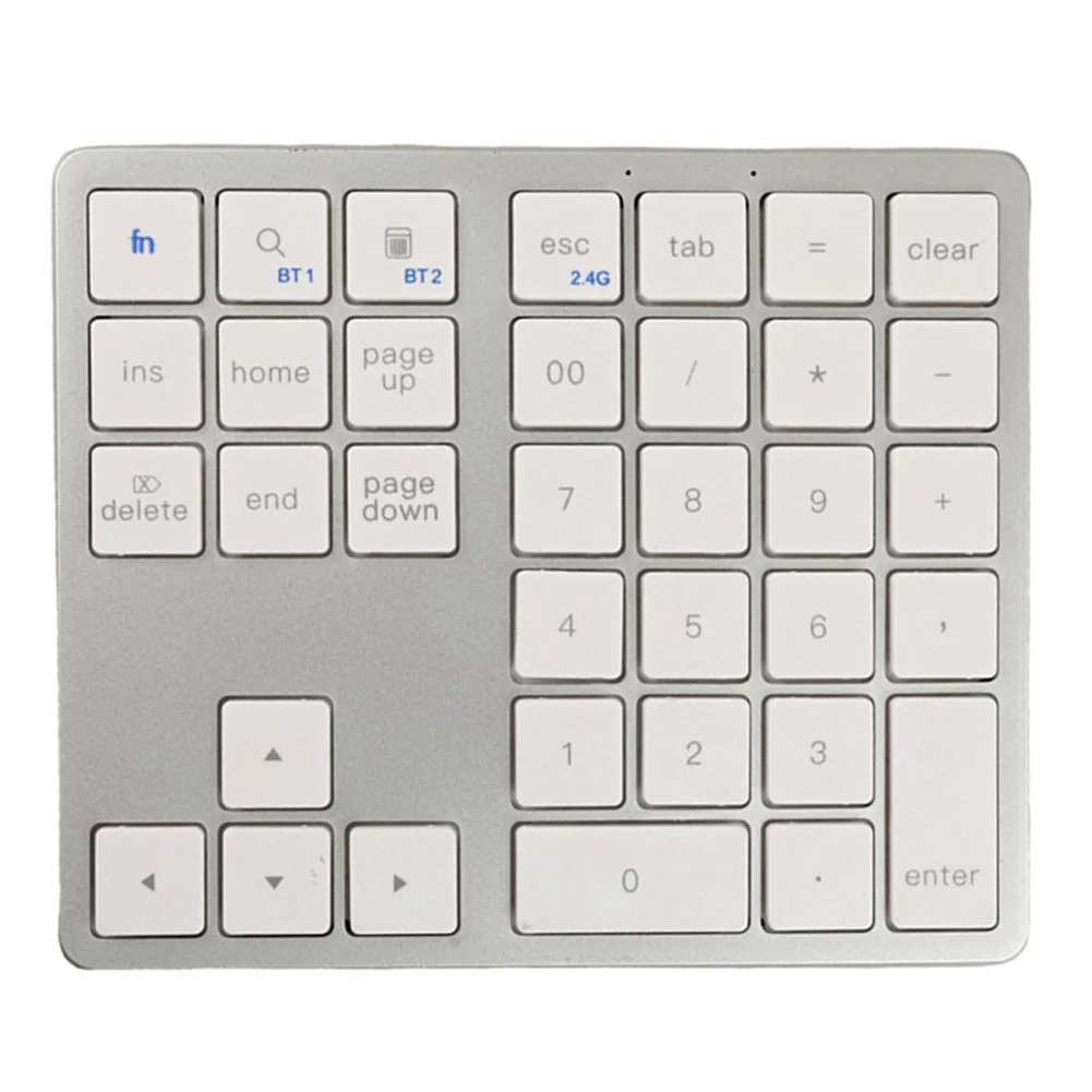 2.4g bluetooth-compatível sem fio numpad usb recarregável 35 teclas teclado numérico ultra-fino teclado para macbook pro/air