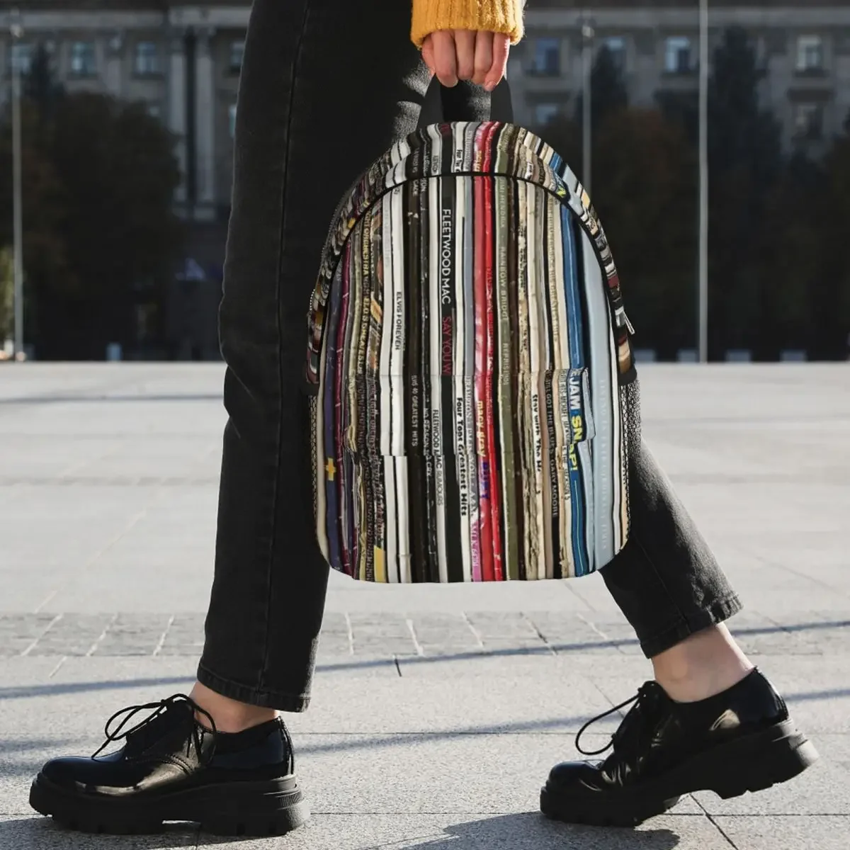 Setzen Sie die Nadel auf die Platte Rucksack Jungen Mädchen Bücher tasche lässig Kinder Schult aschen Reise Rucksack Umhängetasche große Kapazität