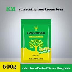 500g Bokashi Compost Organic Fertilizer Starter EM Fungus Bran Kitchen Waste Composting Nutrient Soil Decomposing Bacteria