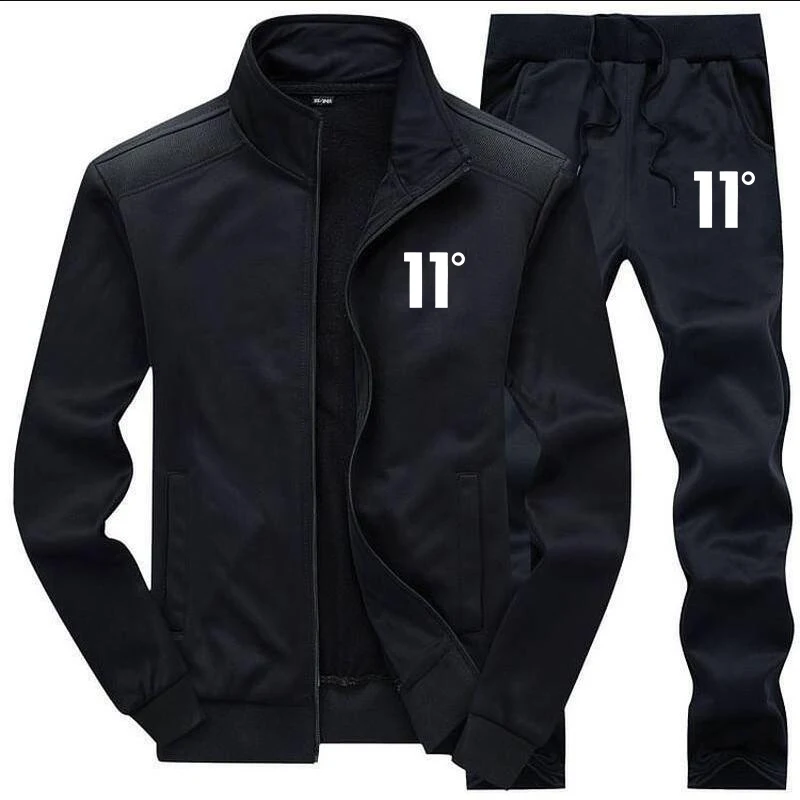 Spring Men Tracksuits Solid Color Sportswear Autumn Men's Sets Jacket + Pants Casual Tracksuit Male Gyms Sweatshirt 2 Piece Set