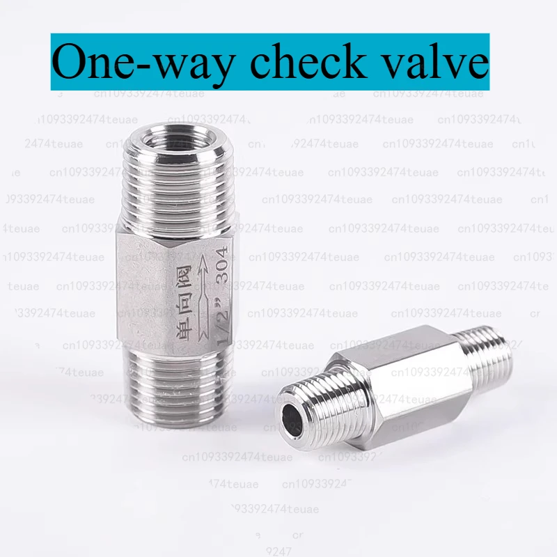 

1 шт., односторонний обратный клапан из нержавеющей стали 304, внутренний и внешний провод