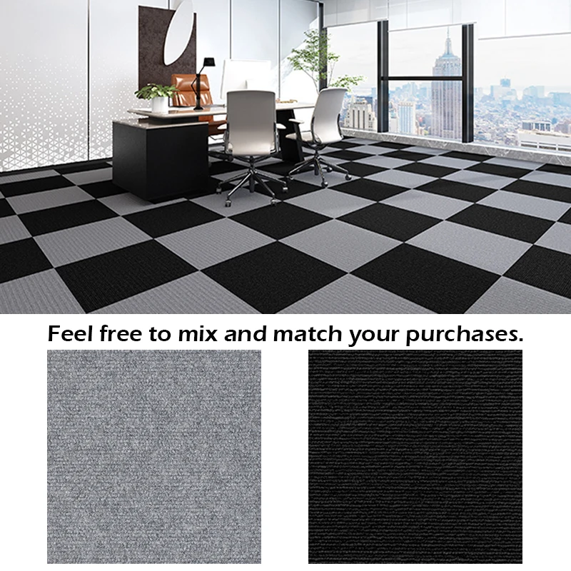 30X30cm spliced floor mat self-adhesive mute water absorbent anti-slip carpet bedroom living room cozy home indoor floor decor