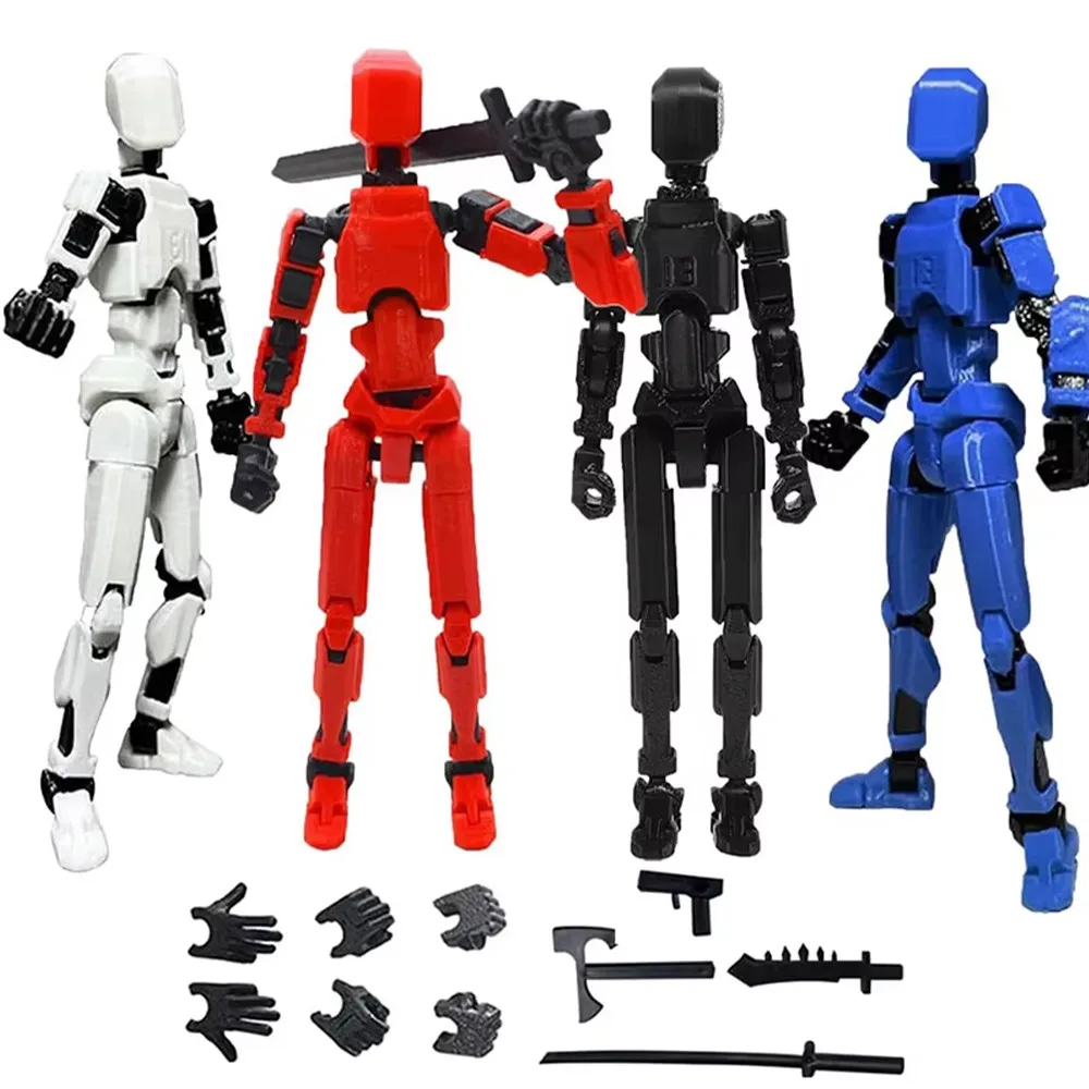 Robô Articulado para Impressão 3D para Personalização de Bonecos DIY, Lixa e Tinta Inclusos