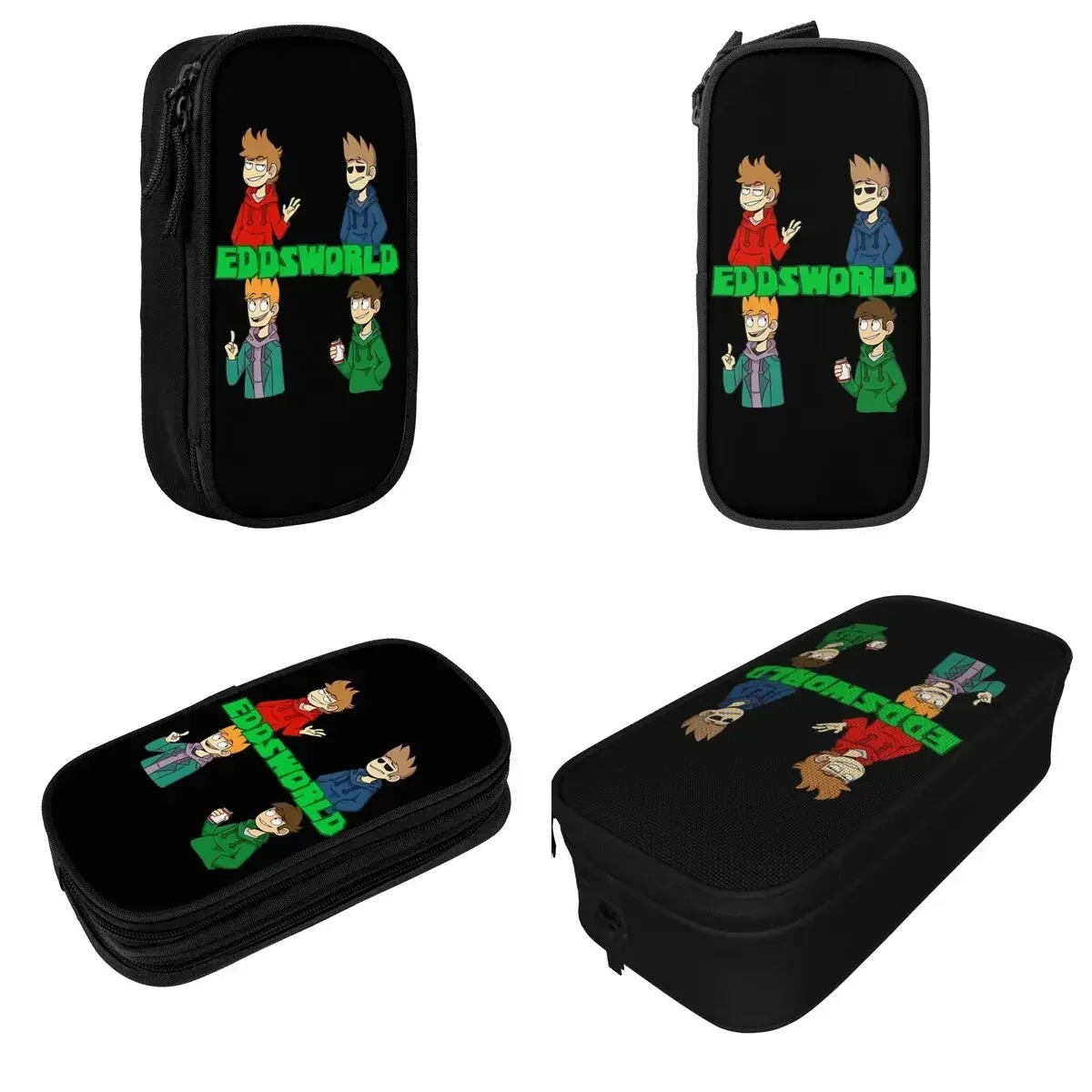

Eddsworld Anime Cartoon Pen Box Double Layer Large-capacity For School Pencilcase Birthday Gift