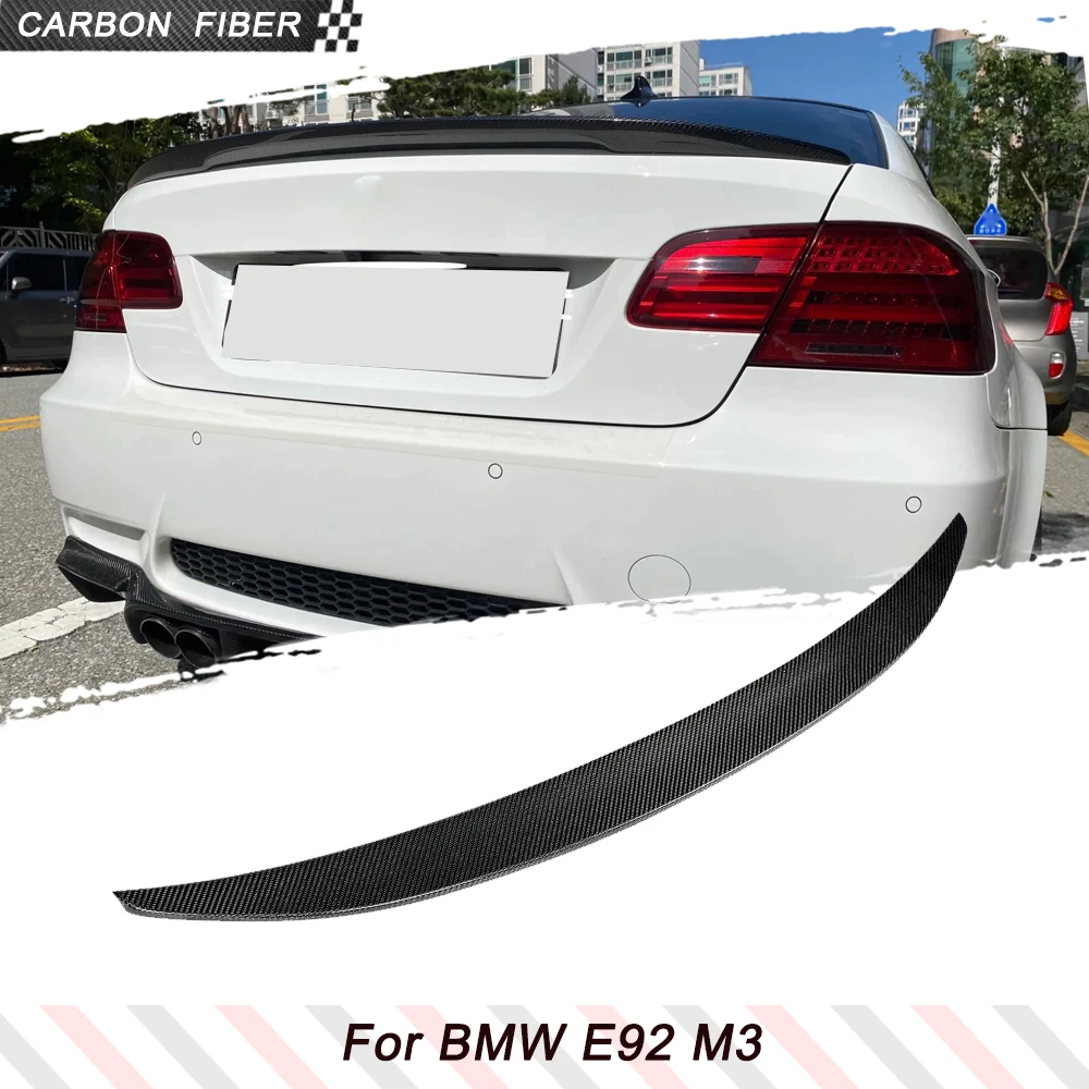 

Carbon Fiber Car Rear Racing Spoiler Wing Trunk Lip for BMW 3 Series E92 M3 Spoiler 325 328 335 Coupe 2005-2011 Gloss Black
