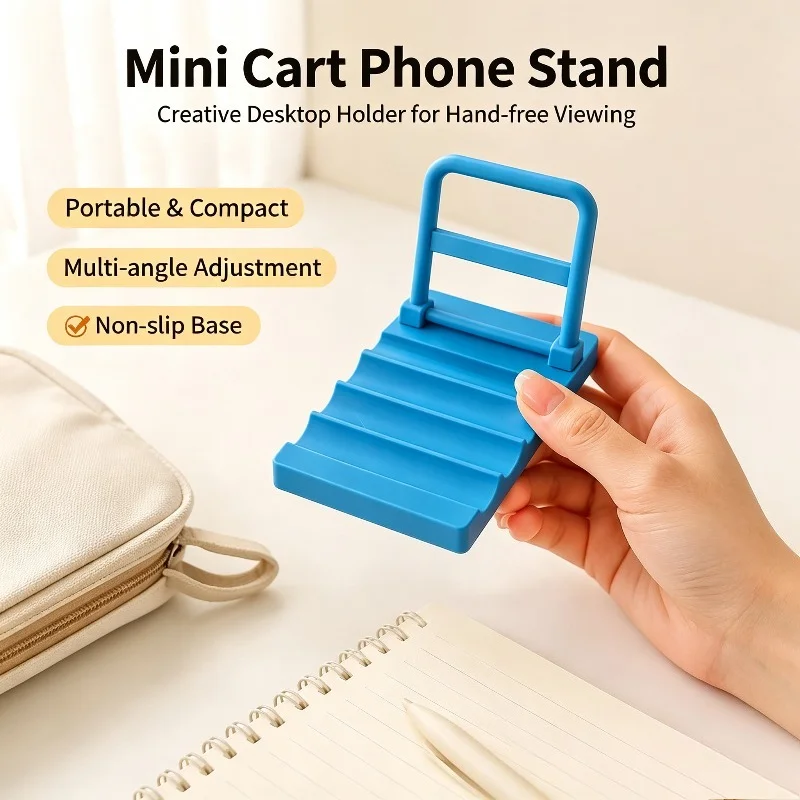 3pcs Trolley mobile phone bracket/ Flat car flat bracket, desktop decorative ornaments, easy to disassemble small Fixed Bracket