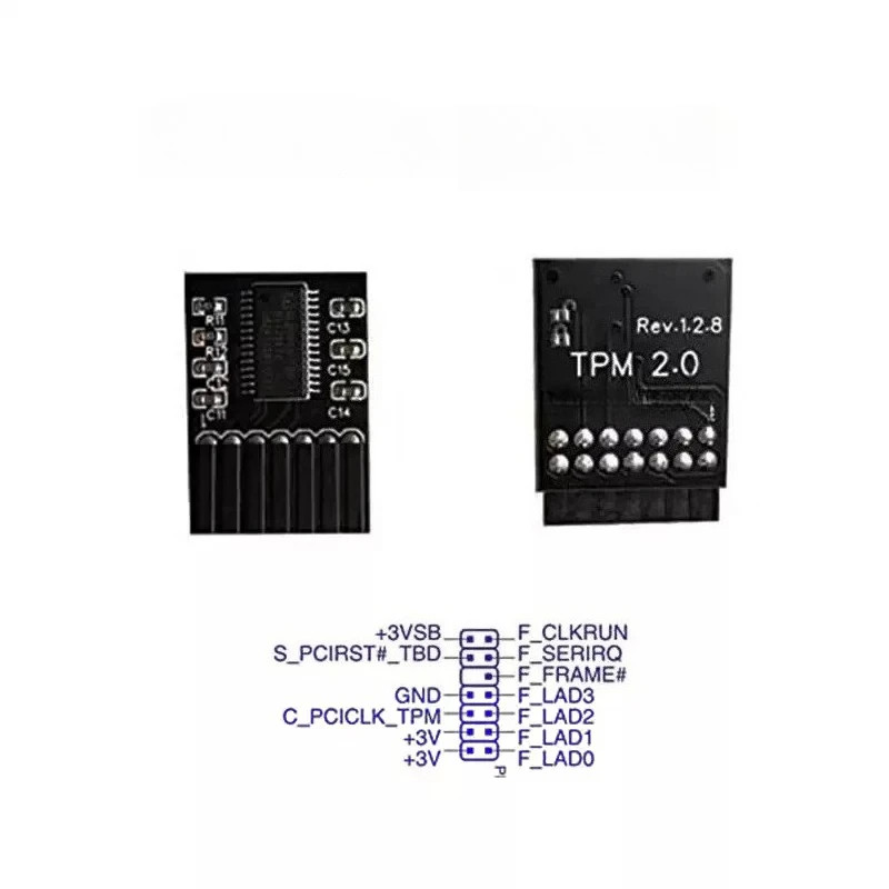 For ASUS 14Pin LPC TPM2.0 Hardware Encryption Trusted Platform Security Module