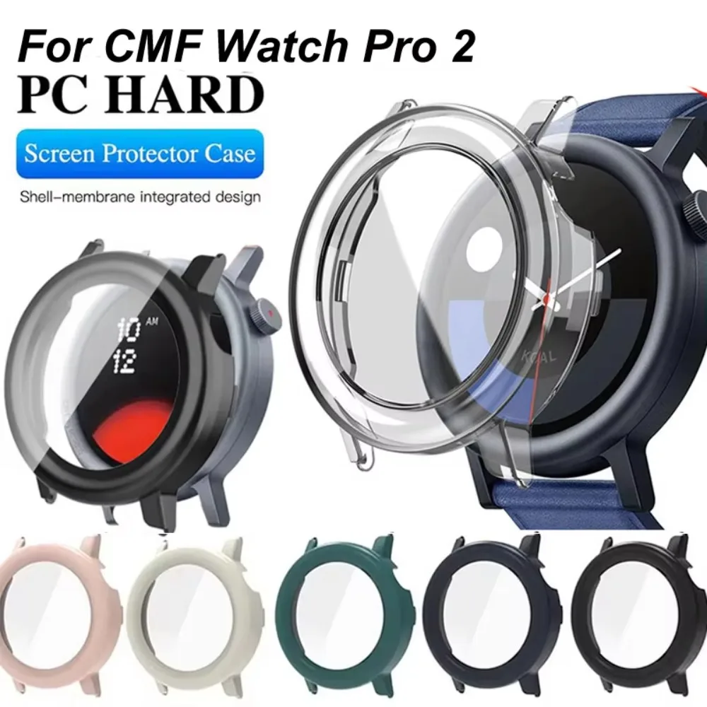 

ПК + закаленный защитный чехол, полное покрытие, защита от царапин, защитный чехол-бампер для CMF Watch Pro 2
