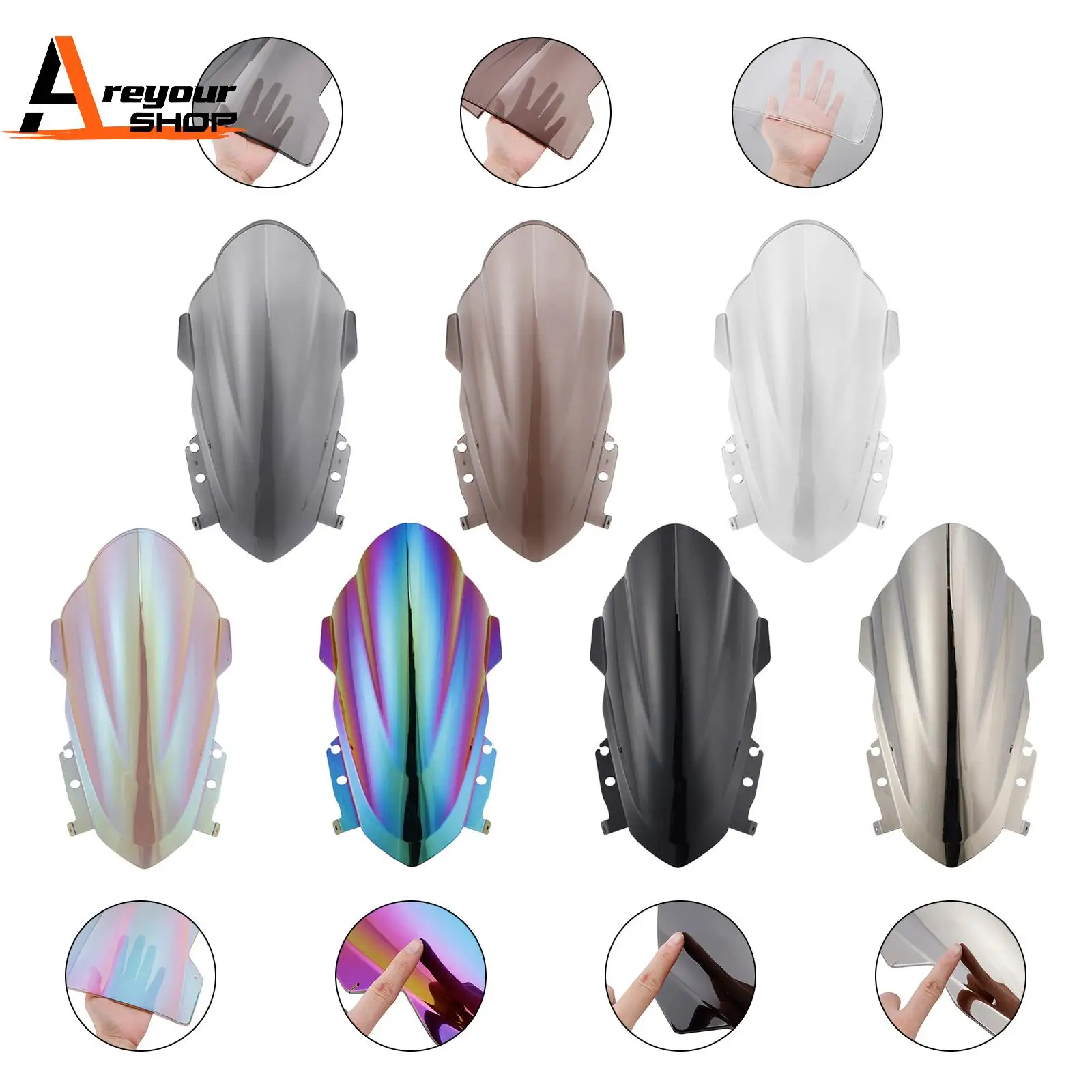 

Motorcycle Windshield WindScreen fit for Daytona 660 2024-2025