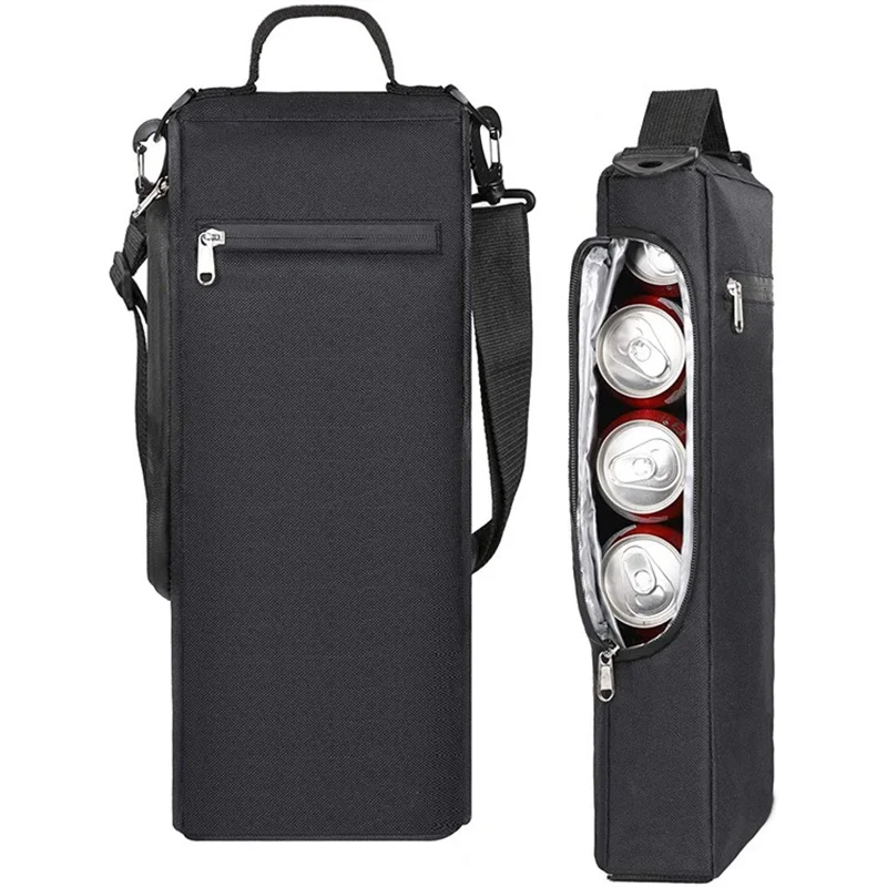 Black Golf Cooler Bag Wine Beer Drinks Ice bag Outdoor Sports Refrigerated bag Oxford Cloth Thermal Insulated Drink Carrier